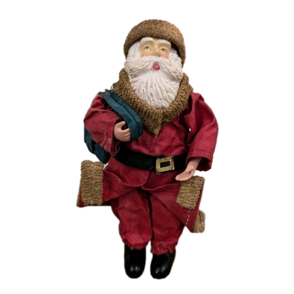 Vtg Clothtique Santa Christmas Ornament Figurine Father Christmas Saint Nicholas - Picture 1 of 10